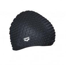 成人泡泡矽膠泳帽 (長髮適用)-黑 (368ASS8600BK)