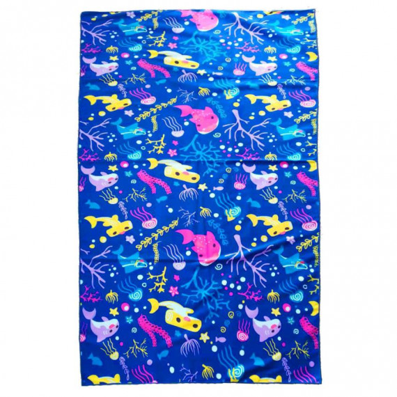 超柔軟游泳吸水毛巾 (60 × 120cm) - 藍 (AS-973)