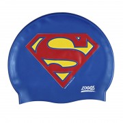 超人矽膠泳帽-藍/紅 (382407)