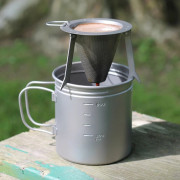鈦合金咖啡過濾器 - 銀 (T-474)