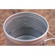 鈦合金超輕量水杯烹煮鍋 700ml 附蓋 - 銀 (T-466)
