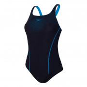 女士基礎訓練連身泳衣 - 深藍/藍 (812347D737)