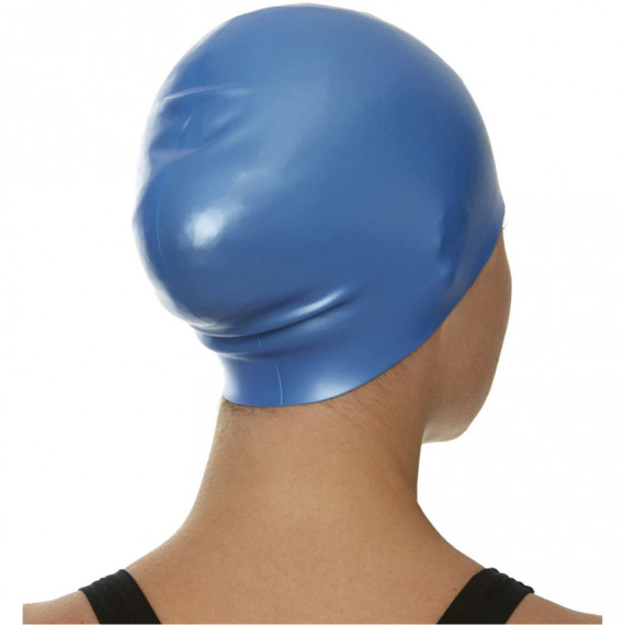 成人長髮矽膠泳帽-藍 (87510060001)