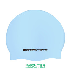 模壓矽膠泳帽 (12歲或以下適用) - 淺藍 (AEP-WS-160LB)