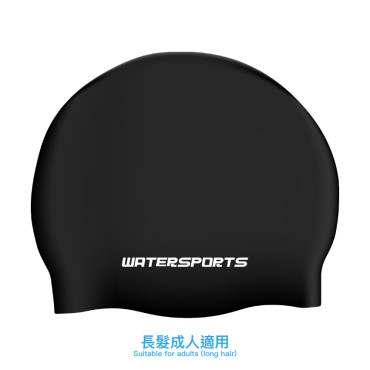 超柔軟長髮泳帽 - 黑 (AEP-WS-162BK)