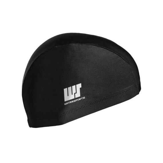 超強伸展 LOGO 布泳帽 - 黑 (AEP-WS-356C)