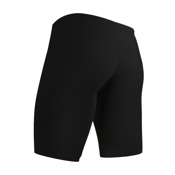 少年杜邦 V-cut Panel 五分泳褲 - 黑 (WS-570BK)