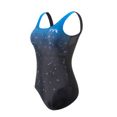 TYR 女士太空印花連身泳衣 - 黑/藍 ( WF19018-420)