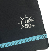 兒童 ESSENTIAL 防曬上衣 UPF50+ - 黑/藍 (WS-375TBU)