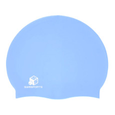 超柔軟矽膠泳帽 -淺藍 (SS-160BU)