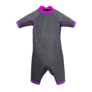 3.5mm 兒童 CR 氯丁橡膠絨毛內裡連身防寒衣 - 粉紅/紫 (WS-579PK)
