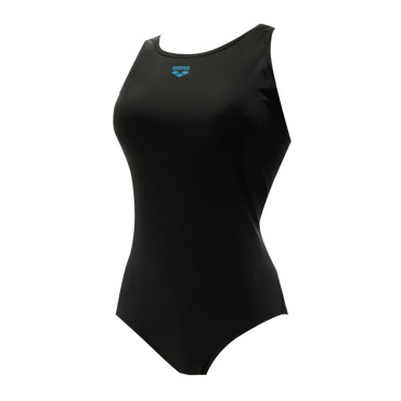 Arena 女士經典款X背連身訓練泳衣-黑(NLA1404XBLK)