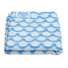 韓國製造微纖維毛巾 (80cm × 40cm)-波浪藍 (RTW02S)